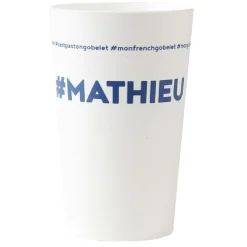 Gifi Gobelet plastique prénom #MATHIEU 33cl| Vaisselle Et Accessoires De Table
