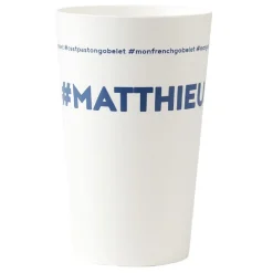 Gifi Gobelet plastique prénom #MATTHIEU 33cl| Vaisselle Et Accessoires De Table