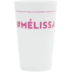 Gifi Gobelet plastique prénom #MÉLISSA 33cl| Vaisselle Et Accessoires De Table