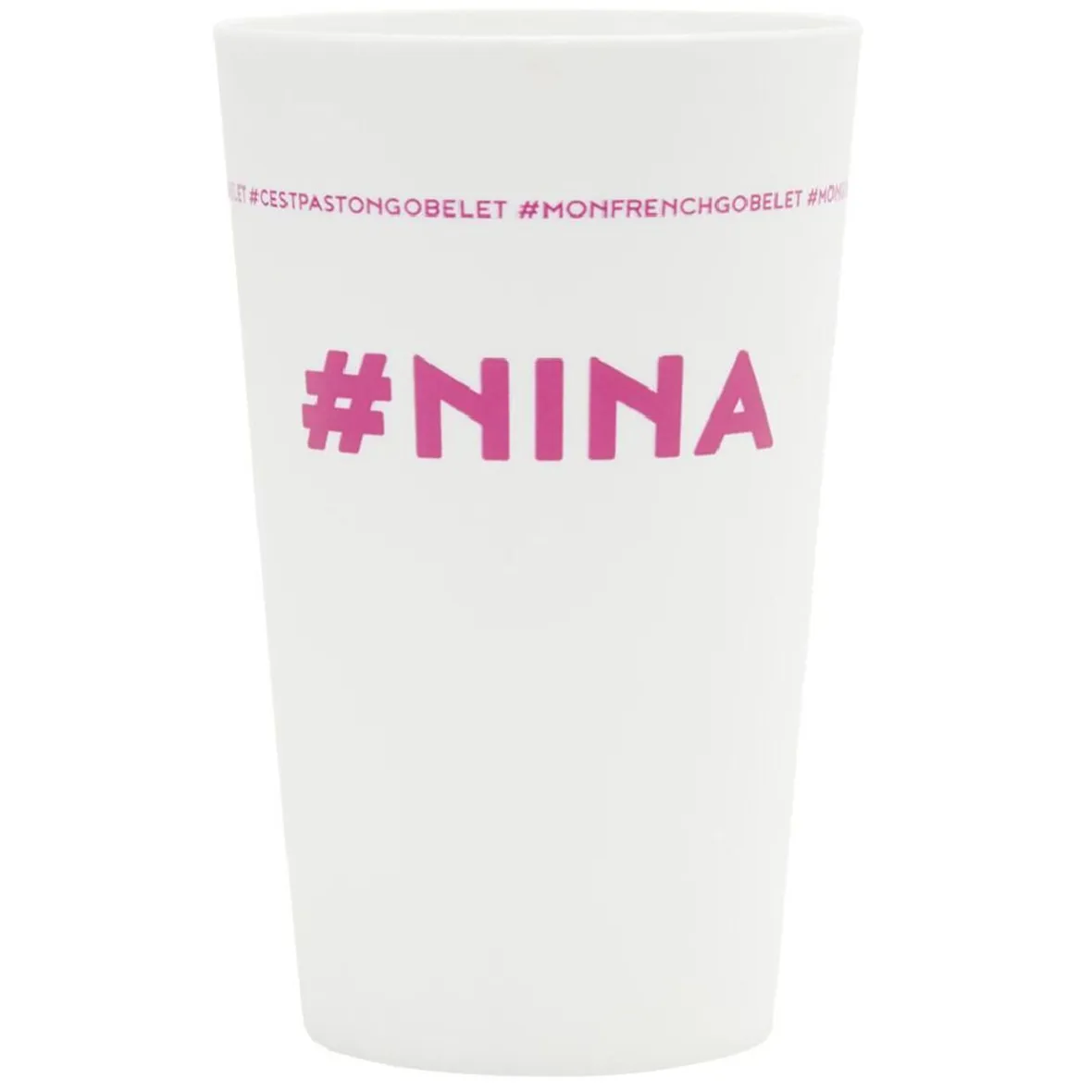 Gifi Gobelet plastique prénom #NINA 33cl| Vaisselle Et Accessoires De Table