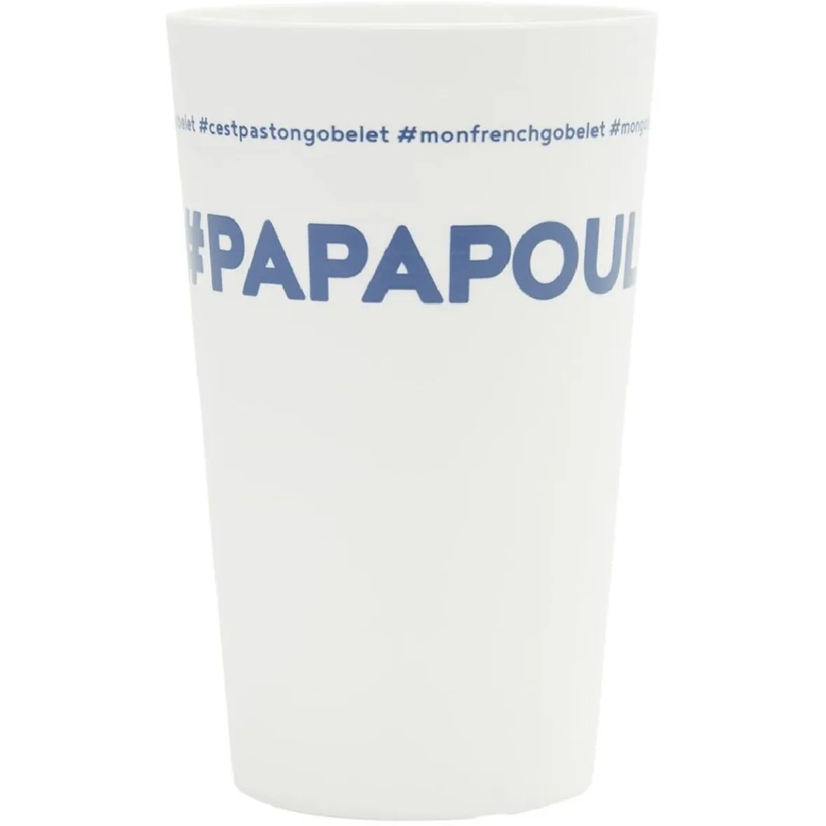 Gifi Gobelet plastique prénom #PAPAPOULE 33cl| Vaisselle Et Accessoires De Table