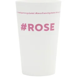 Gifi Gobelet plastique prénom #ROSE 33cl| Vaisselle Et Accessoires De Table