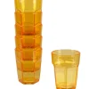 Gifi Gobelet plastique rigide orange transparent x6| Vaisselle Et Accessoires De Table