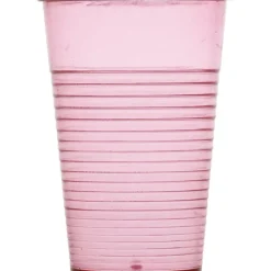 Gifi Gobelet plastique rose transparent x4| Vaisselle Et Accessoires De Table