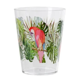 Vaisselle Et Accessoires De Table<Gifi Gobelet plastique transparent décor perroquet exotique