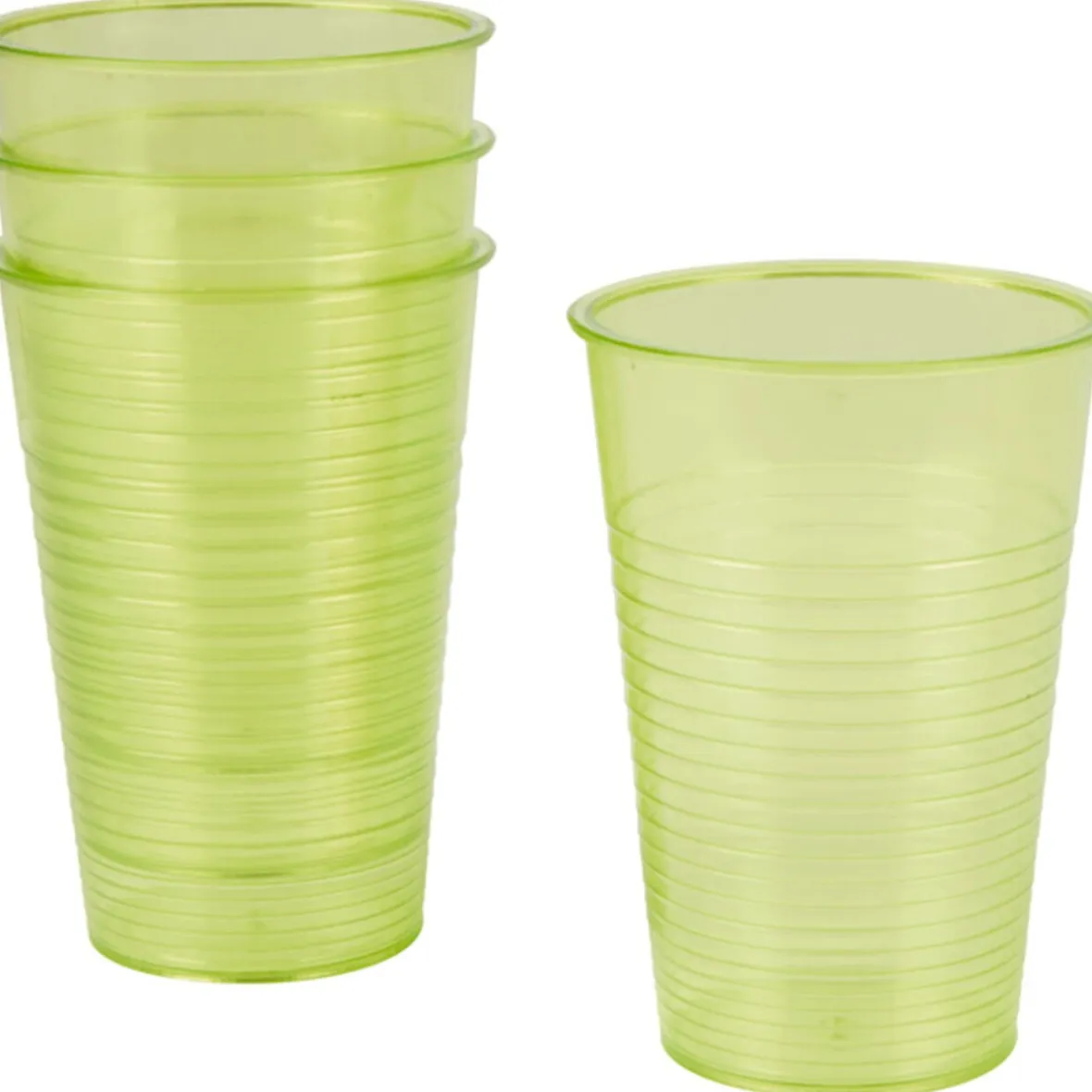 Gifi Gobelet plastique vert x4| Vaisselle Et Accessoires De Table