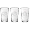 Gifi Gobelet strie embossée inscription Since 1825 transparent x3| Vaisselle Et Accessoires De Table