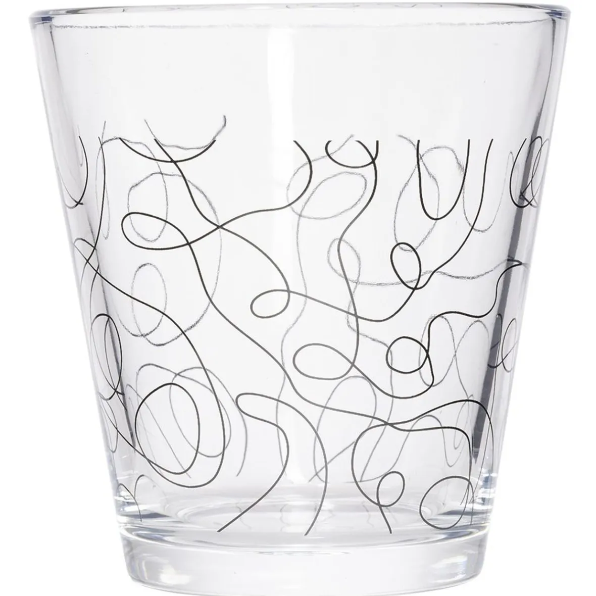 Gifi Gobelet verre motif line art 25cl - x3| Vaisselle Et Accessoires De Table
