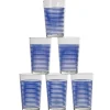 Vaisselle Et Accessoires De Table<Gifi Gobelet verre rayé multicolore assorti x6