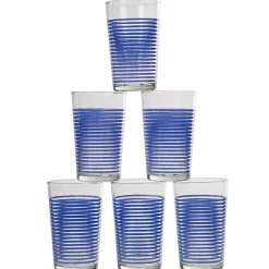 Vaisselle Et Accessoires De Table<Gifi Gobelet verre rayé multicolore assorti x6