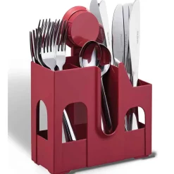 Rangement De Cuisine<Gifi Égouttoir à couverts rouge à ventouse