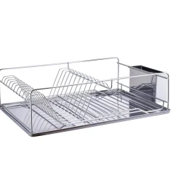 Rangement De Cuisine<Gifi Égouttoir à vaisselle avec porte-couverts inox