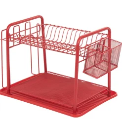 Rangement De Cuisine<Gifi Égouttoir à vaisselle métallique rouge