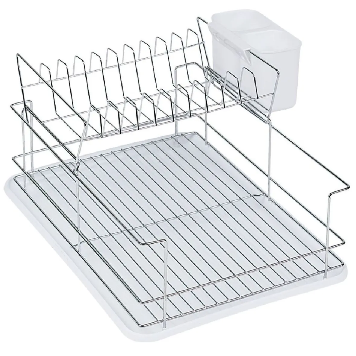 Rangement De Cuisine<Gifi Égouttoir avec plateau et supports couverts blanc 2 niveaux