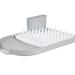 Rangement De Cuisine<Gifi Égouttoir avec plateau picots et bac à couverts amovible gris et blanc
