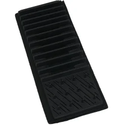 Rangement De Cuisine<Gifi Égouttoir avec tapis pliable noir 11 rangées 12 picots