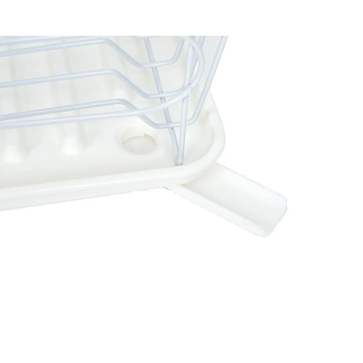 Rangement De Cuisine<Gifi Égouttoir blanc avec bac de récupération et gouttière d'écoulement