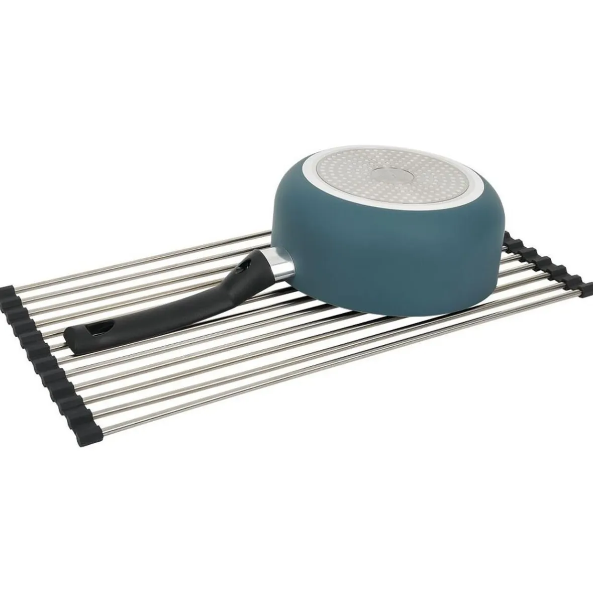 Rangement De Cuisine<Gifi Égouttoir en inox et silicone - L.46xl.24cm