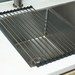 Rangement De Cuisine<Gifi Égouttoir en inox et silicone - L.46xl.24cm