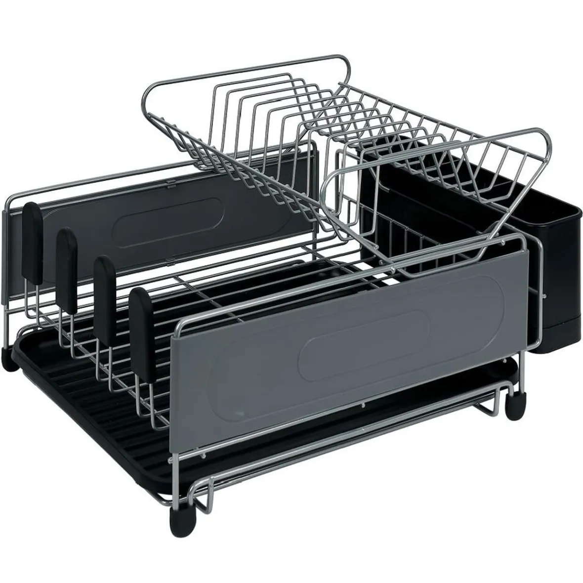 Rangement De Cuisine<Gifi Égouttoir extensible en métal et plastique gris 41,5x30xH23,5cm