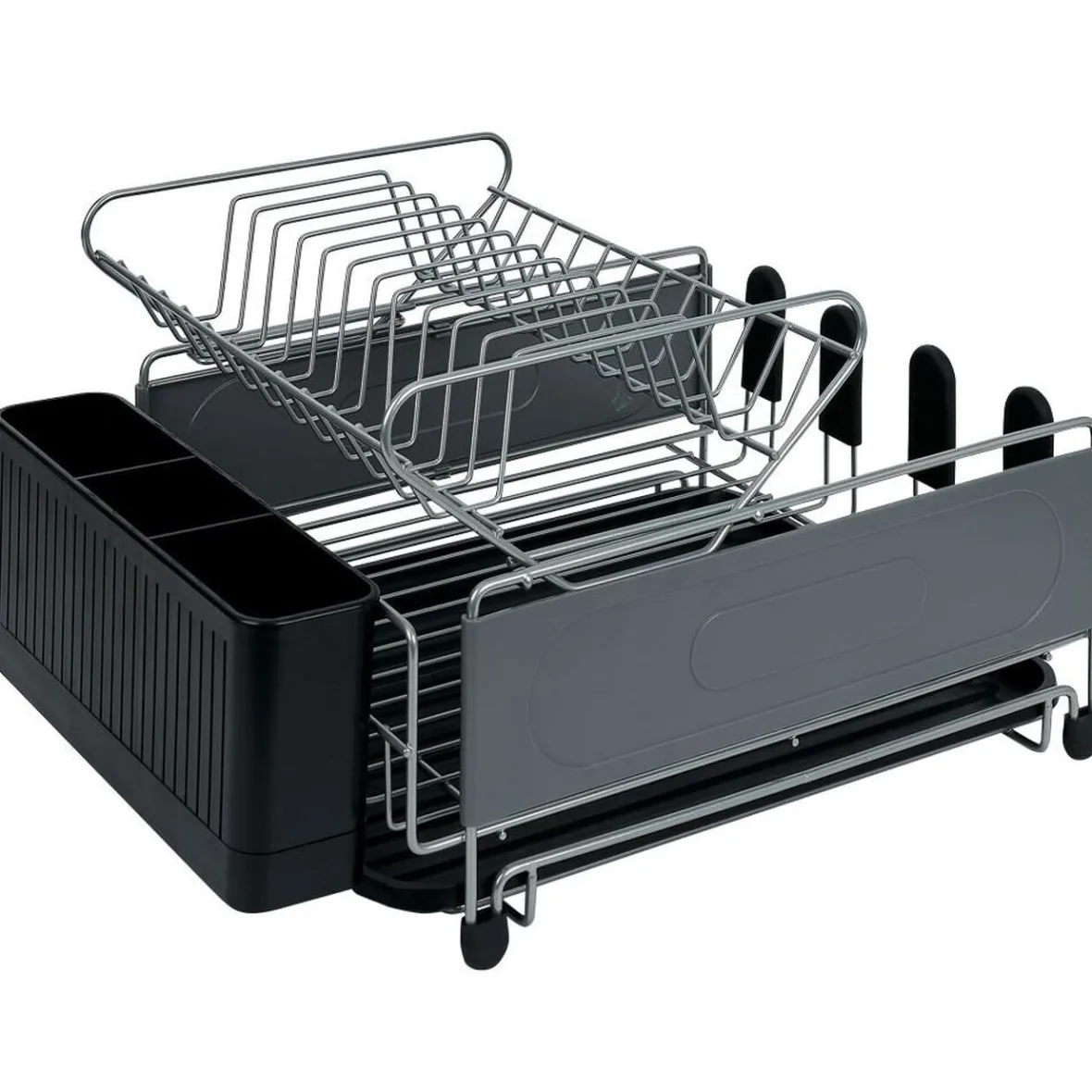 Rangement De Cuisine<Gifi Égouttoir extensible en métal et plastique gris 41,5x30xH23,5cm