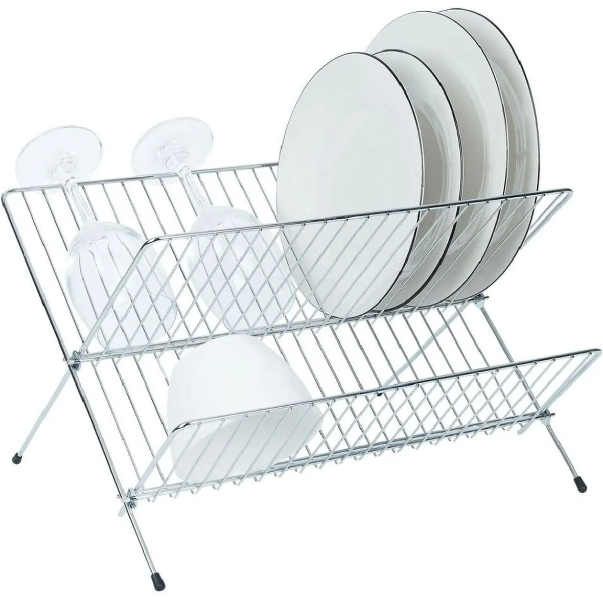 Rangement De Cuisine<Gifi Égouttoir pliable en métal gris 36x31xH22cm