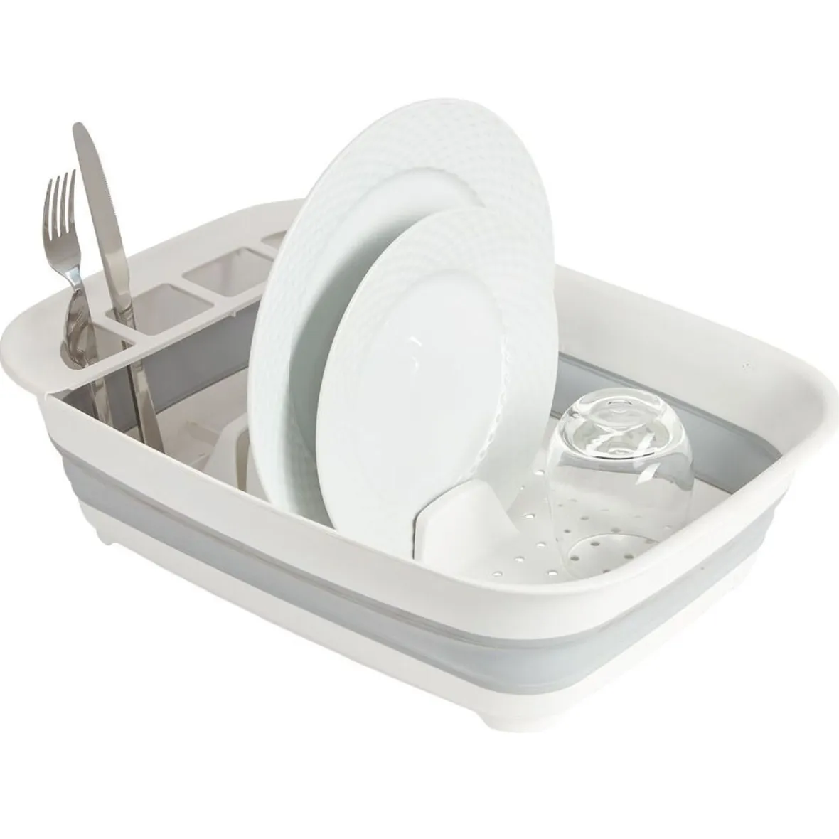 Rangement De Cuisine<Gifi Égouttoir rétractable plastique blanc 45x32,5xH5,5/12cm