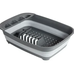 Rangement De Cuisine<Gifi Égouttoir rétractable plastique gris 45x32,5xH5,5/12cm