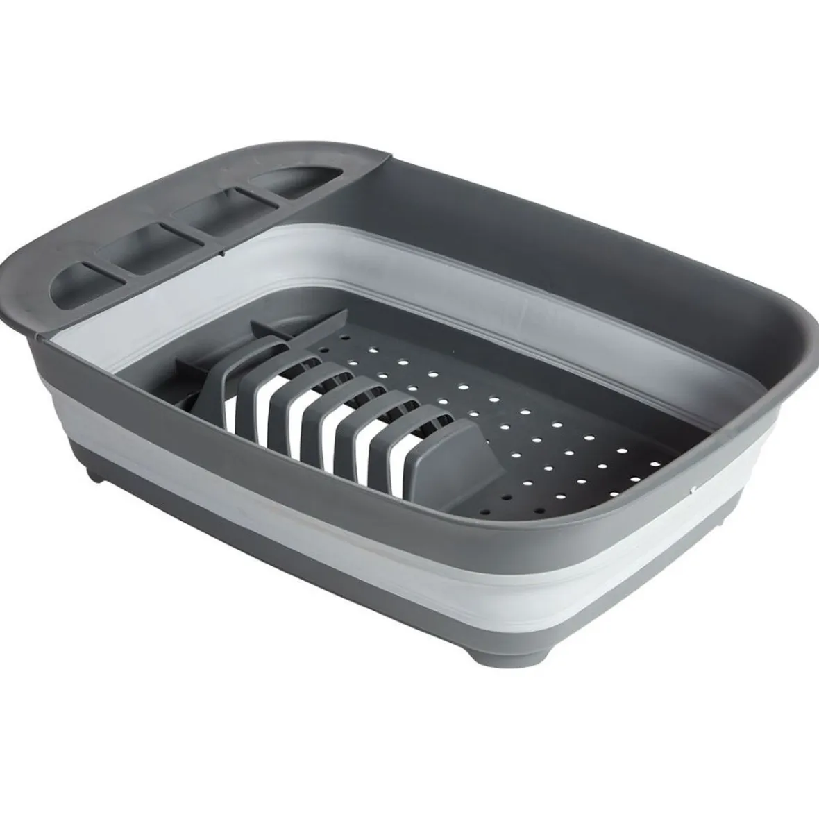 Rangement De Cuisine<Gifi Égouttoir rétractable plastique gris 45x32,5xH5,5/12cm