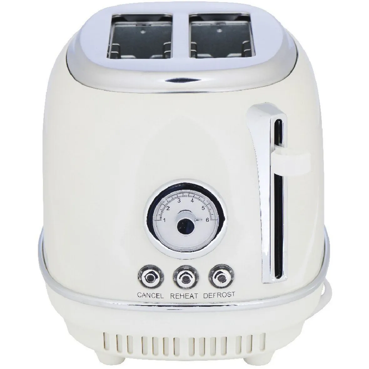 Petit Électroménager<Gifi Grille pain Homday retro blanc crème