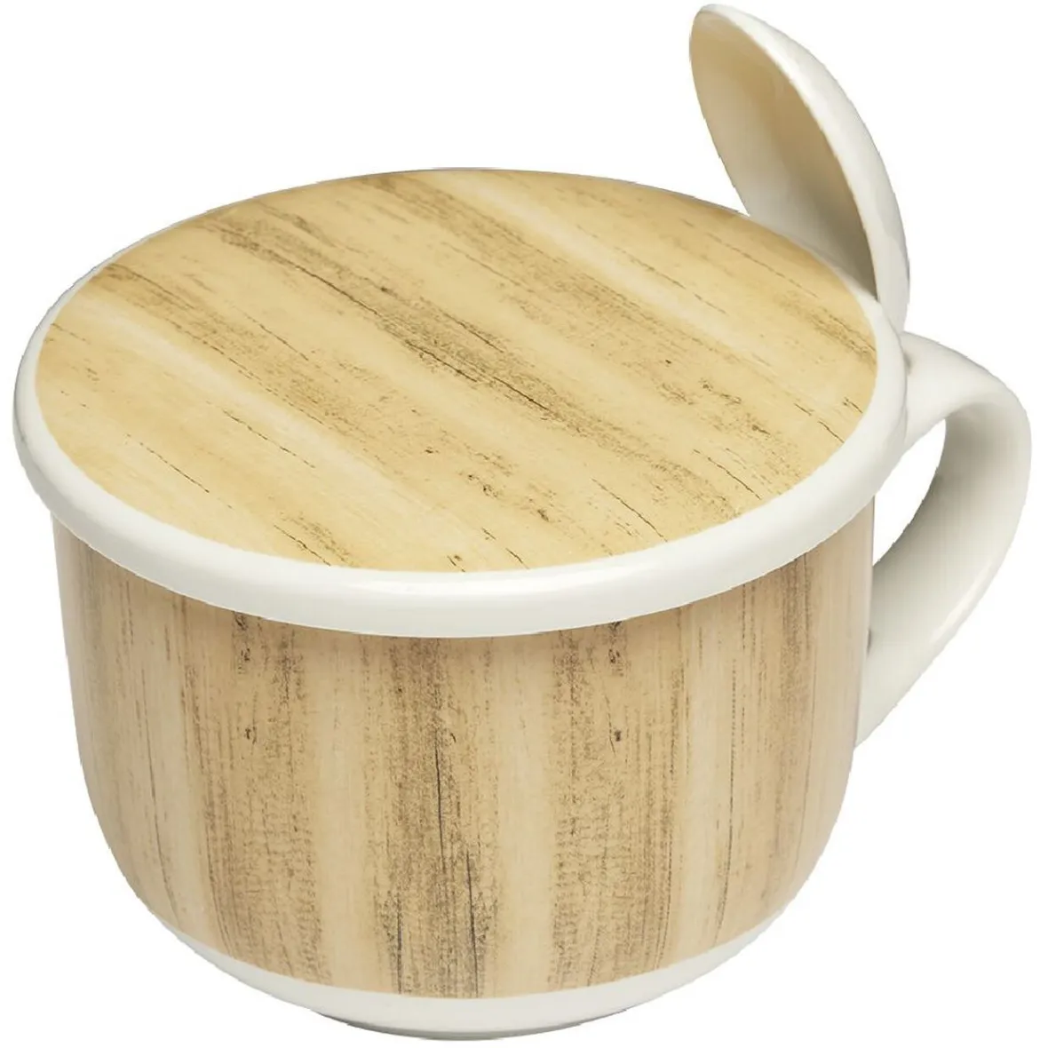 Gifi Jumbo en faïence avec couvercle et cuillère| Vaisselle Et Accessoires De Table