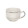 Gifi Jumbo en porcelaine design Bistrot du Marché 47 cl| Vaisselle Et Accessoires De Table