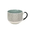 Gifi Jumbo en porcelaine motif graphique noir blanc 47 cl| Vaisselle Et Accessoires De Table