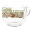 Gifi Jumbo en verre 70 cl transparent motif bloc note petit déjeuner| Vaisselle Et Accessoires De Table
