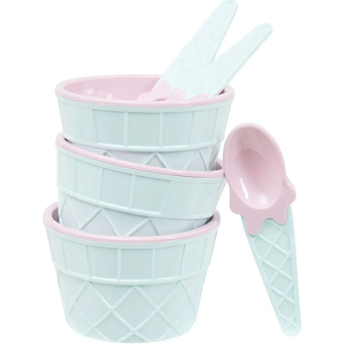 Vaisselle Et Accessoires De Table<Gifi Kit à glace bol et cuillère x3