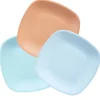Gifi Lot de 3 assiettes colorées en plastique rigide| Vaisselle Et Accessoires De Table