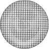 Gifi Lot de 4 assiettes plates motif géométrique en céramique| Vaisselle Et Accessoires De Table