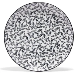Gifi Lot de 4 assiettes plates rondes porcelaine Ø24 cm| Vaisselle Et Accessoires De Table