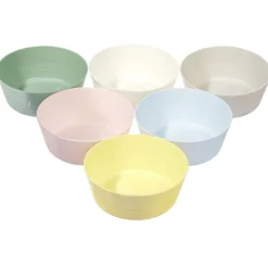 Gifi Lot de 6 bols en plastique réutilisable| Vaisselle Et Accessoires De Table