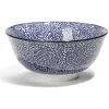 Gifi Lot de 4 coupelles 300ml porcelaine Ø15cm bleu et blanc| Vaisselle Et Accessoires De Table