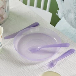 Gifi Lot de 12 couverts pour enfant plastique coloré| Vaisselle Et Accessoires De Table