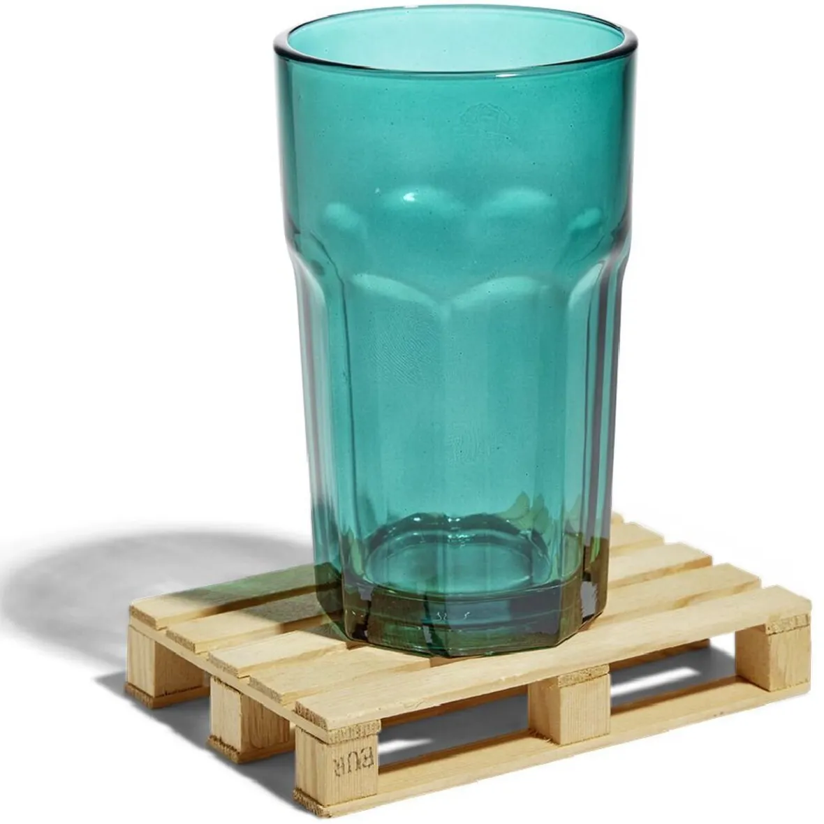 Vaisselle Et Accessoires De Table<Gifi Lot de 4 dessous de verre en bois style palette 12x8xH2cm
