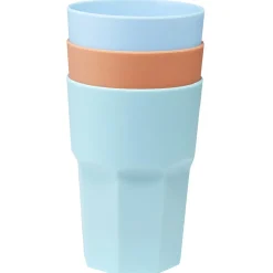 Gifi Lot de 3 gobelets colorés 380 ml| Vaisselle Et Accessoires De Table
