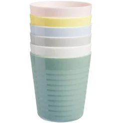 Gifi Lot de 6 gobelets en plastique réutilisable 230 ml| Vaisselle Et Accessoires De Table