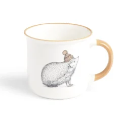 Gifi Lot de 4 mugs animaux 33,5cl| Vaisselle Et Accessoires De Table