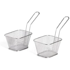 Petit Électroménager<Gifi Lot de 2 paniers à frites inox argenté 19,5x17,5x8,5cm