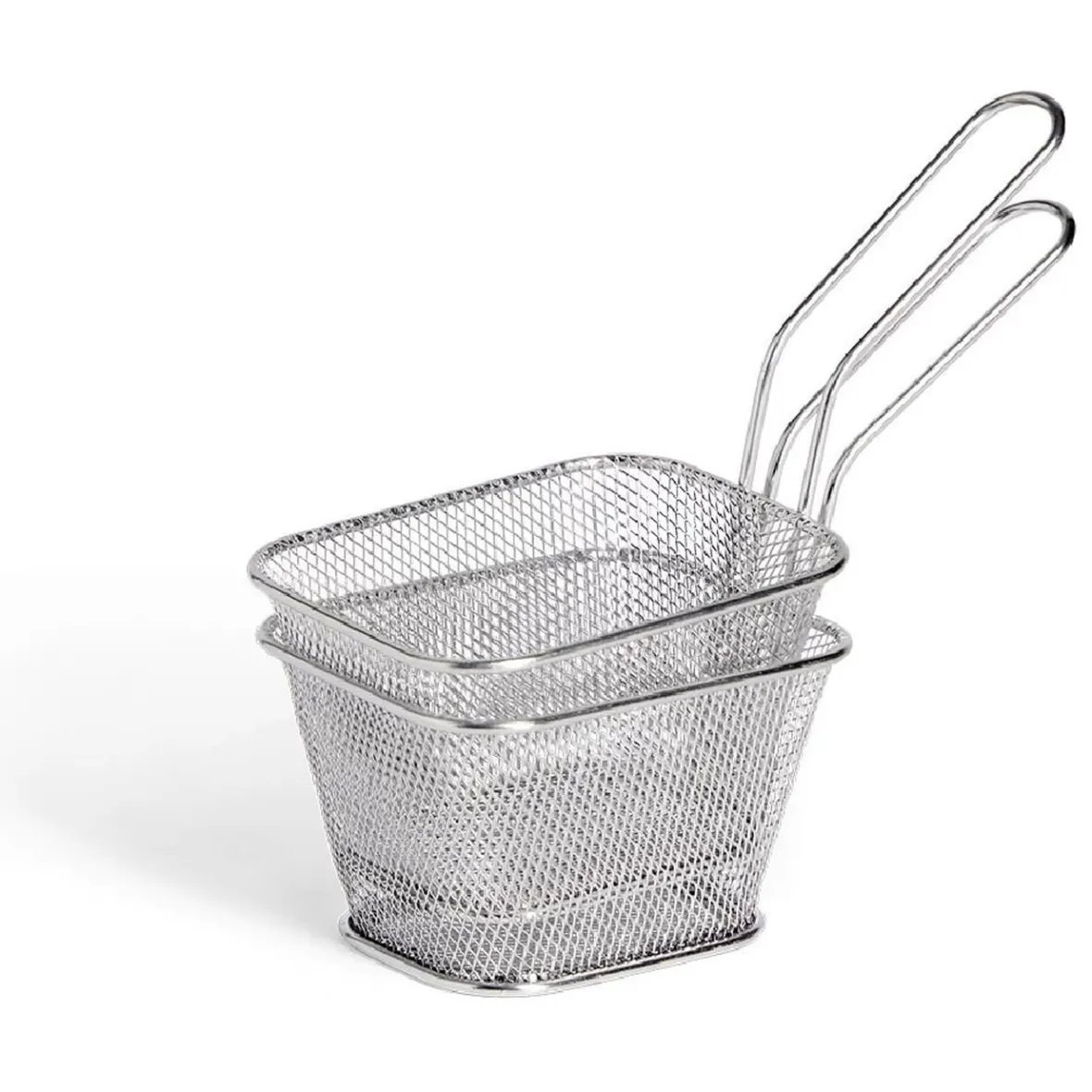 Petit Électroménager<Gifi Lot de 2 paniers à frites inox argenté 19,5x17,5x8,5cm