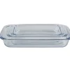 Cuisson<Gifi Lot de 3 plats à four empilables en verre