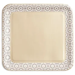 Gifi Lot de 6 plats de présentation en carton 33x31cm décor oriental| Vaisselle Et Accessoires De Table
