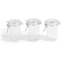 Gifi Lot de 3 pots à épices en verre| Vaisselle Et Accessoires De Table